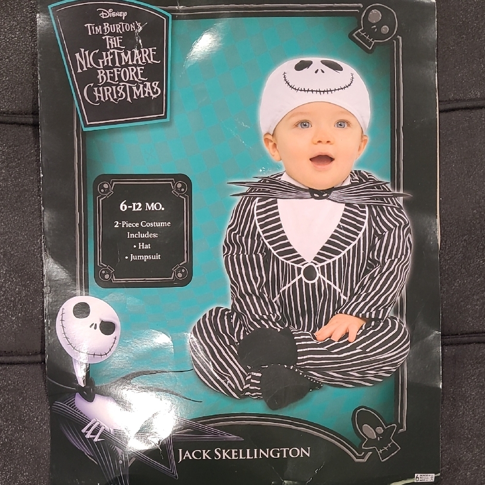 Disney Jack Skellington Costume - 6-12 Months